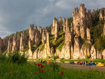 "Золотые Скалы реки Синяя". Синские, Ленские Столбы