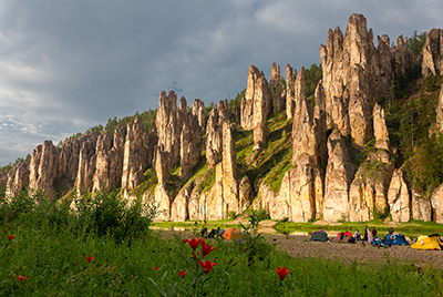 "Золотые Скалы реки Синяя". Синские, Ленские Столбы